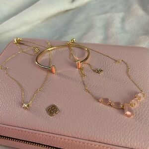 Kendra Scott Target exclusive 2 necklaces and a cuff bracelet